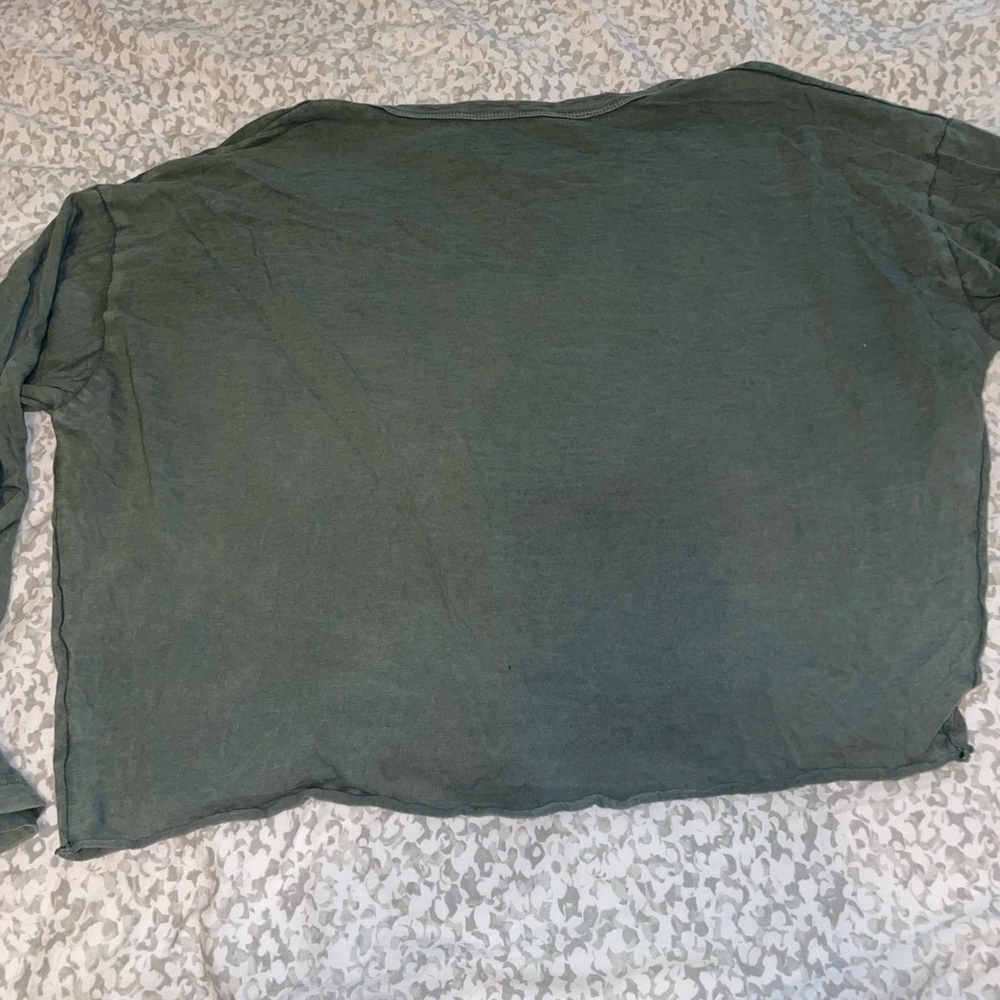 Aerie Cropped Long-Sleeve Shirt - Picture 4 of 9